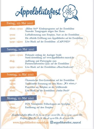 Optocht Naurod (Duitsland) : Programma 2025